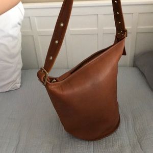Vintage Brown leather Coach shoulder purse